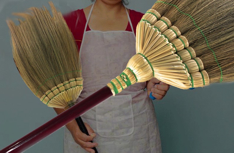 Handmade Grass Broom Handcrafted Broom with embroidered Etsy