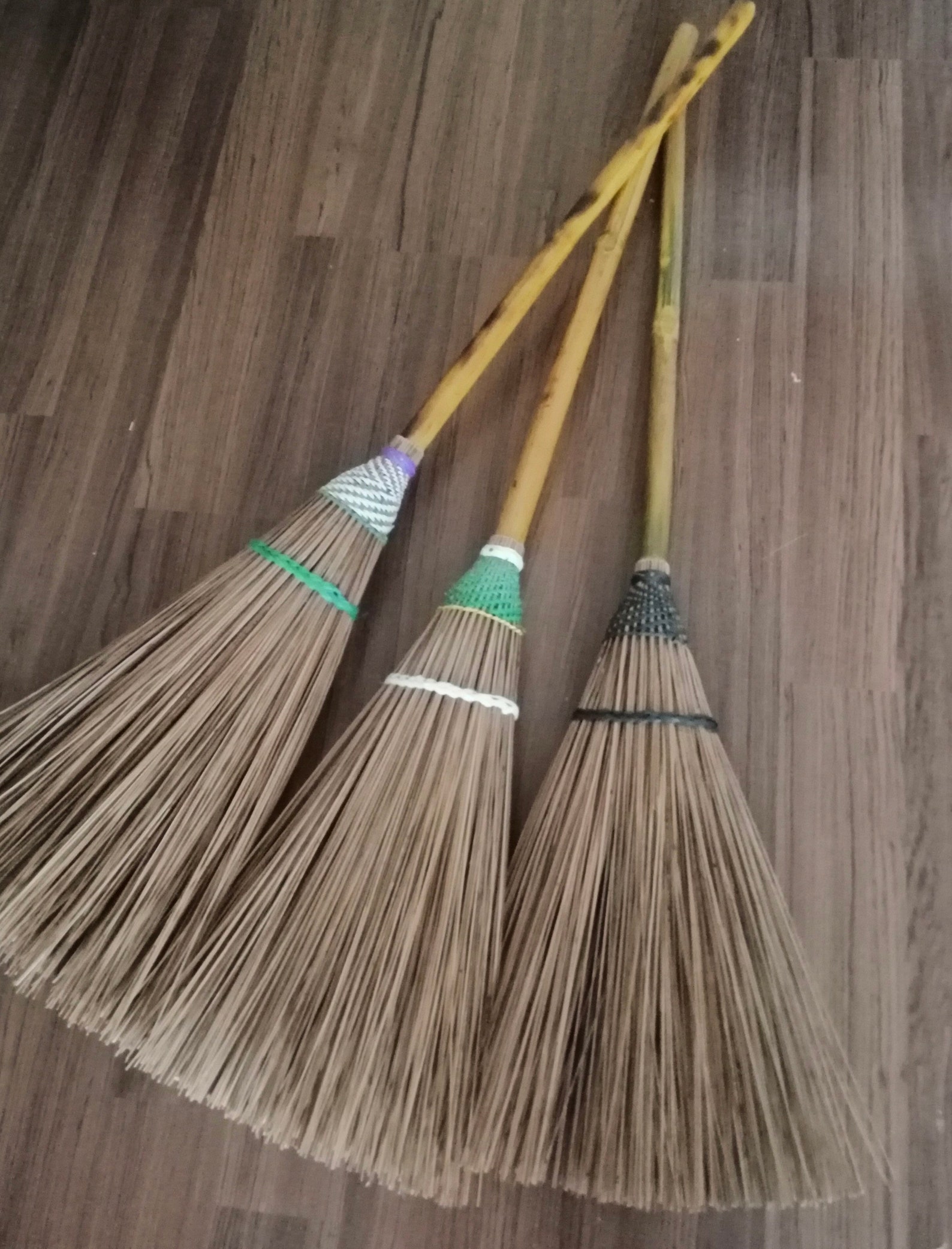 105 cm 41 inch Tall of Brooms Coconut Bamboo Stick Handle Etsy