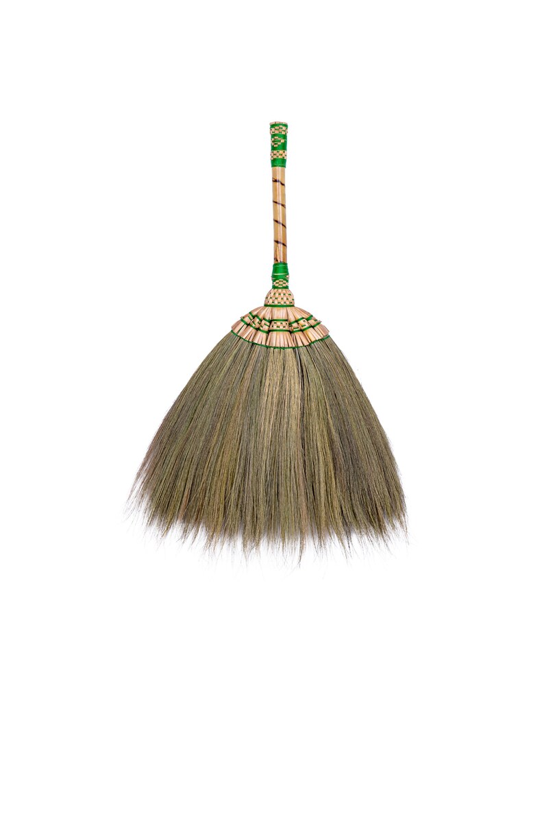 GJGX 23inch Tall of Asian Whisk Broom Thai Natural Straw Etsy