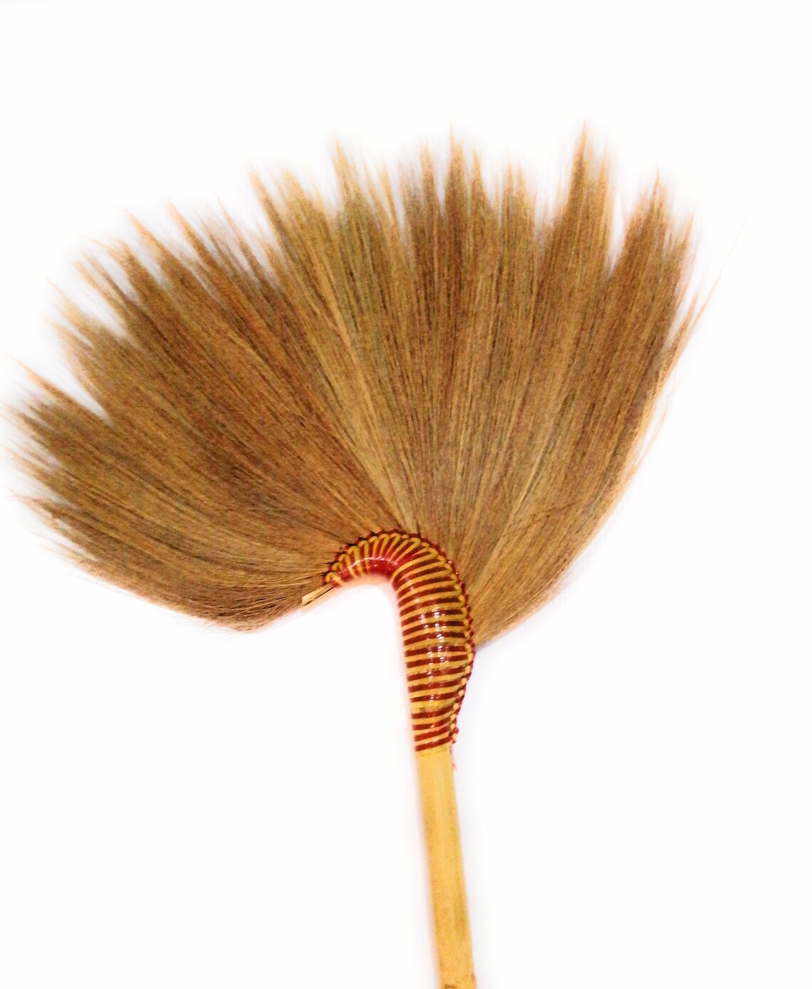 41 inch tall of Asian Natural Straw Broom Thai Natural Grass Etsy