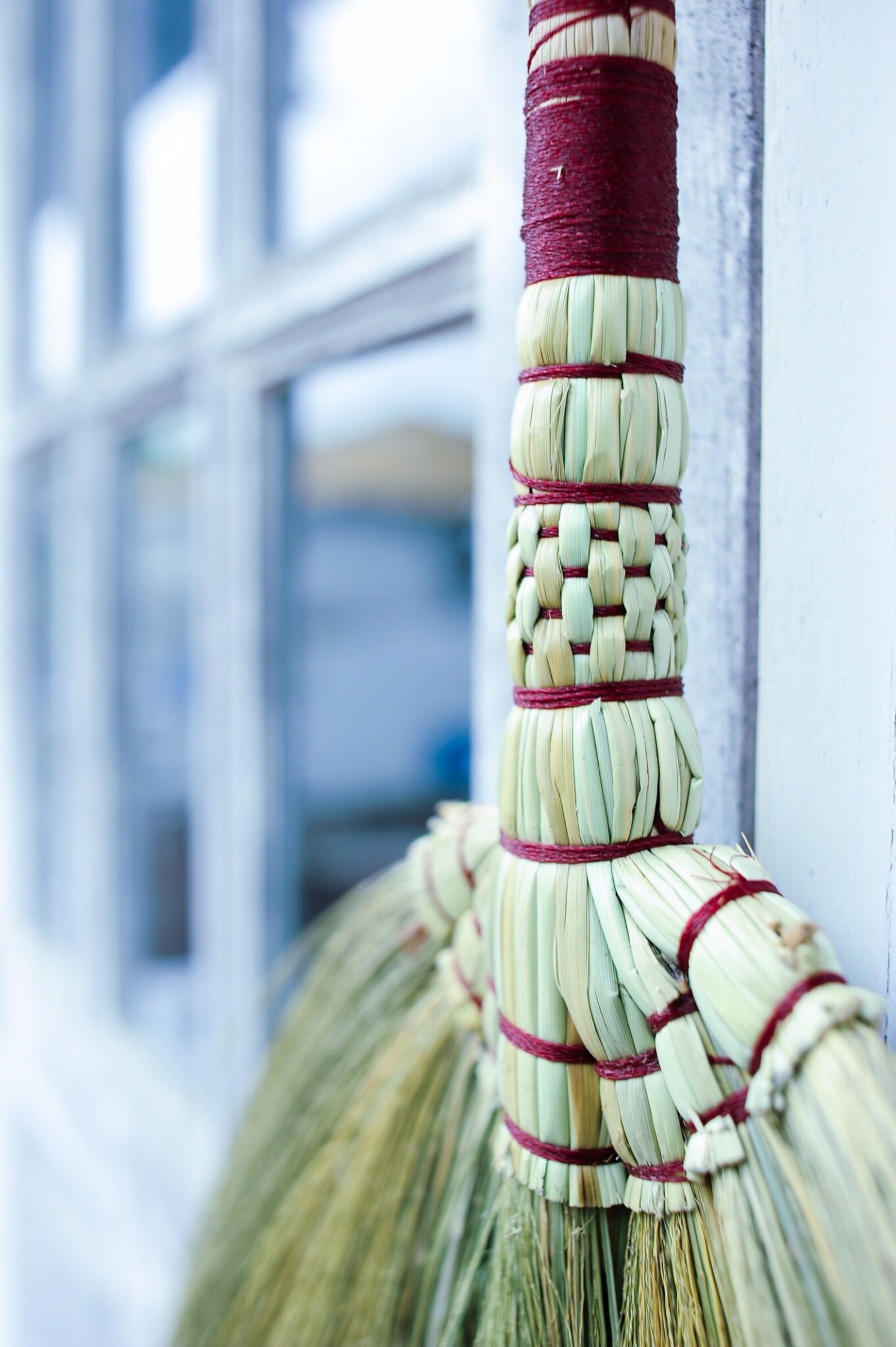 40 Inch Natural Grass Broom Thai Broom Broomstick Bamboo Etsy