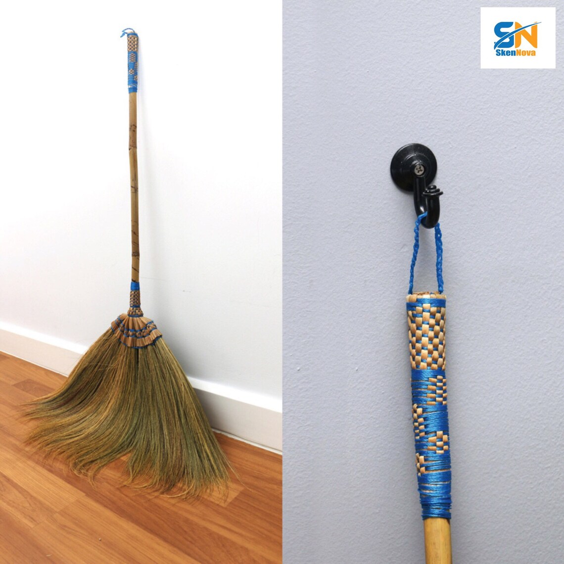 Set of 2 Unit of 40 Inch Tall Asian Flower Broom Thai Natural Etsy