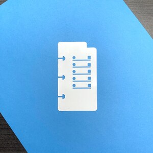 Happy Planner Mini Vertical Layout Checklist Bookmark