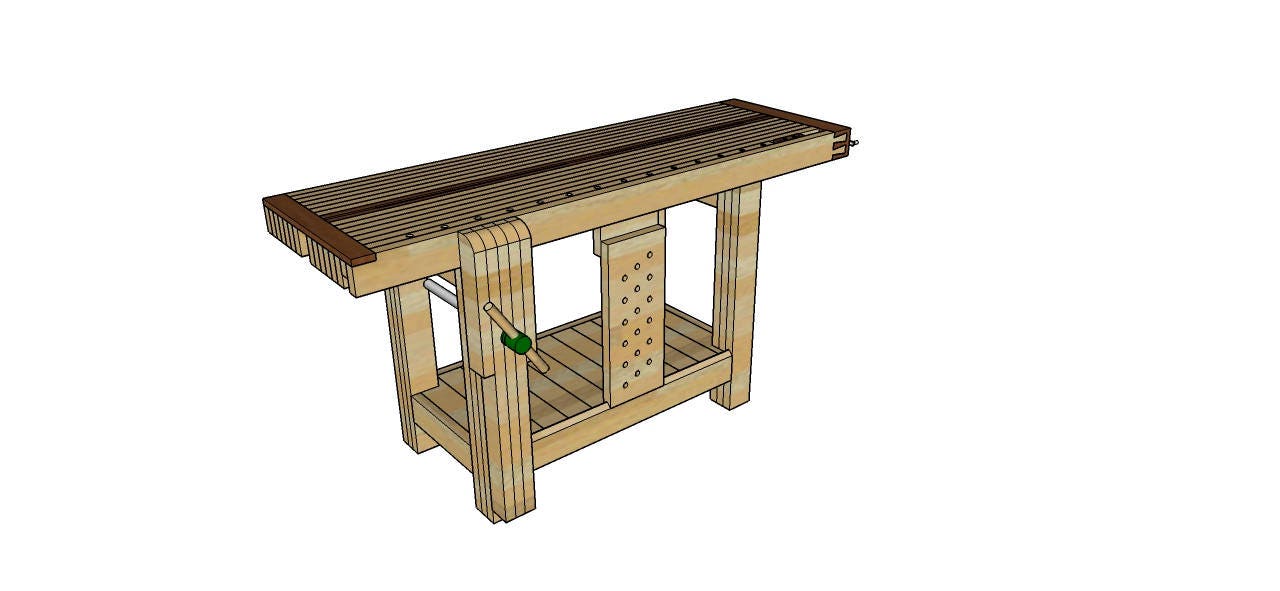 Split-Top Roubo Workbench Plans Right-Handed | Etsy