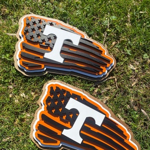 Tennessee Vols Flag Layered