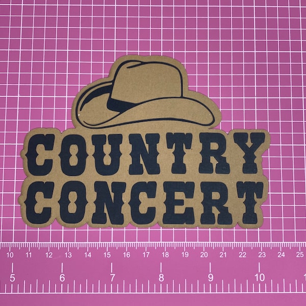 Country Concert Title for Scrapbooking