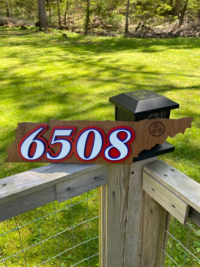 Customizable Tennessee Address Sign Etsy