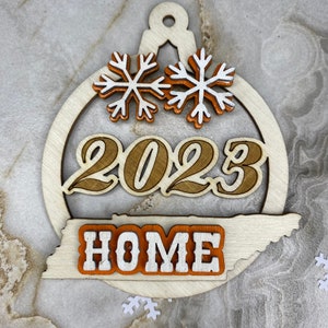 Christmas Ornament Tennessee Home 2023