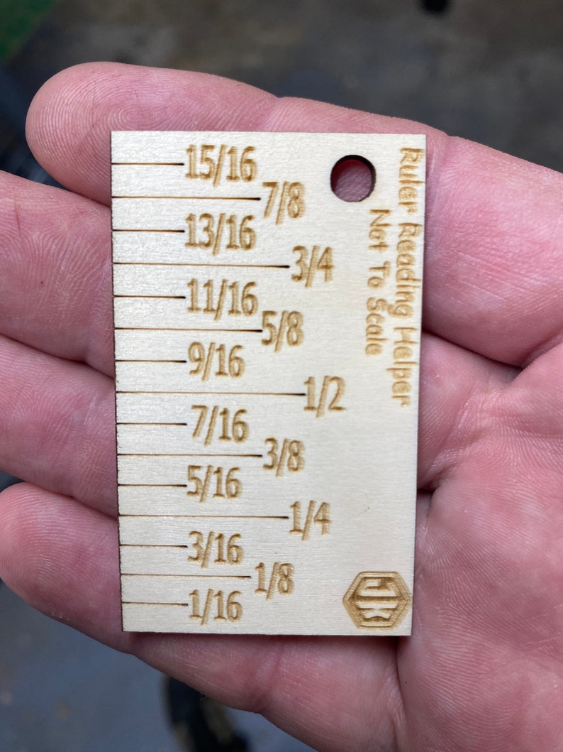 Factional Inch Ruler Ruler Reading Helper - Etsy