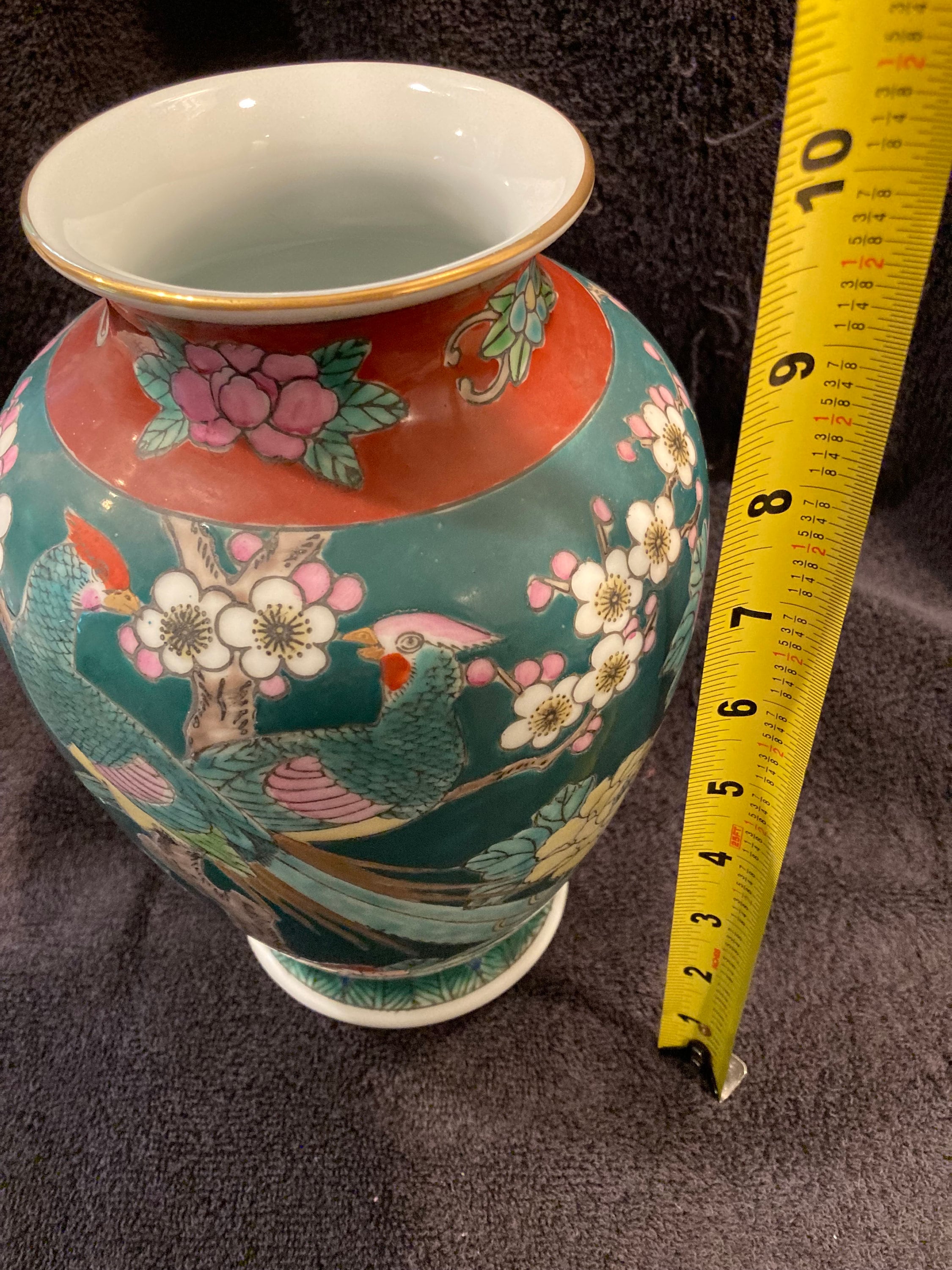 Hand Painted Gold Imari Vase - Etsy