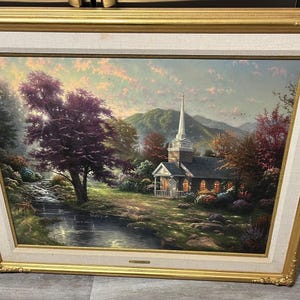 Thomas Kinkade “Streams of Living Water”—limited edition—certificate of authenticity