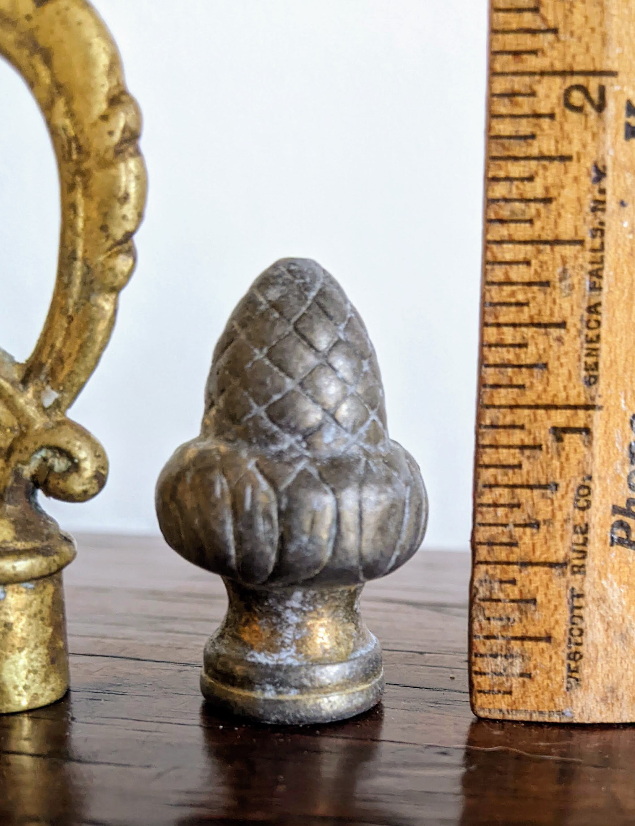 Decorative Lamp Finials Large Brass Painted Unfinished Loop Etsy