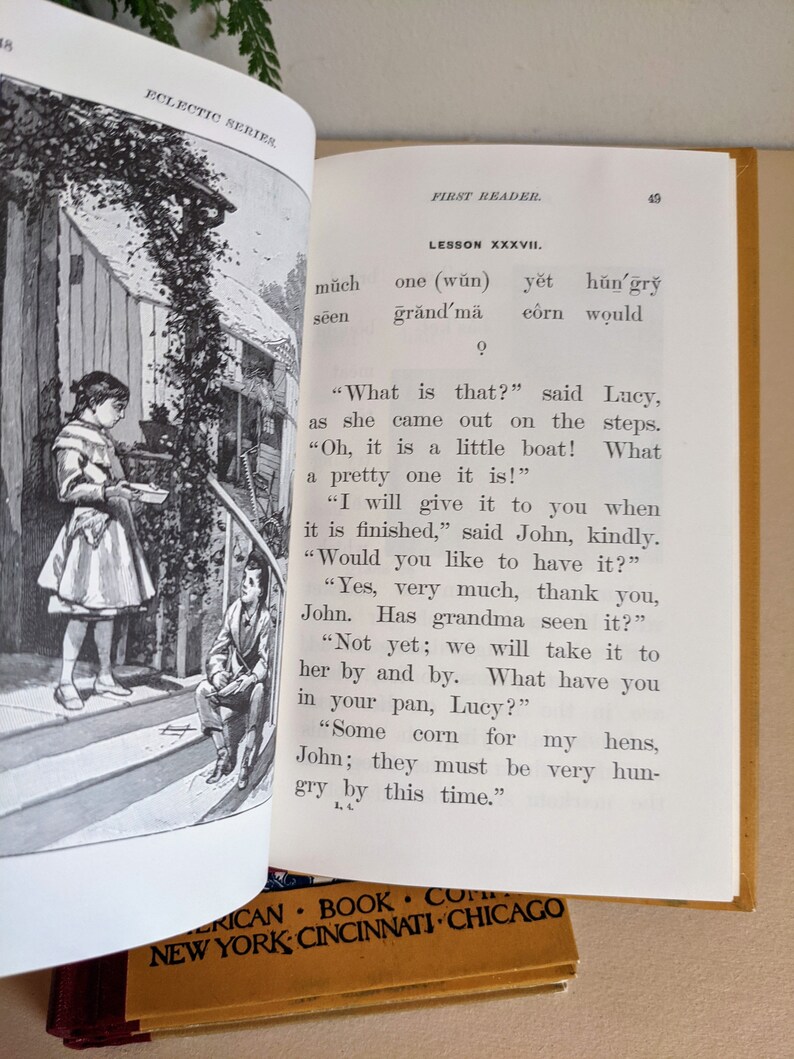 Mcguffeys First Second Third Eclectic Reader Book Set Etsy Mcguffeys First Second Third Eclectic Reader Book Set Etsy