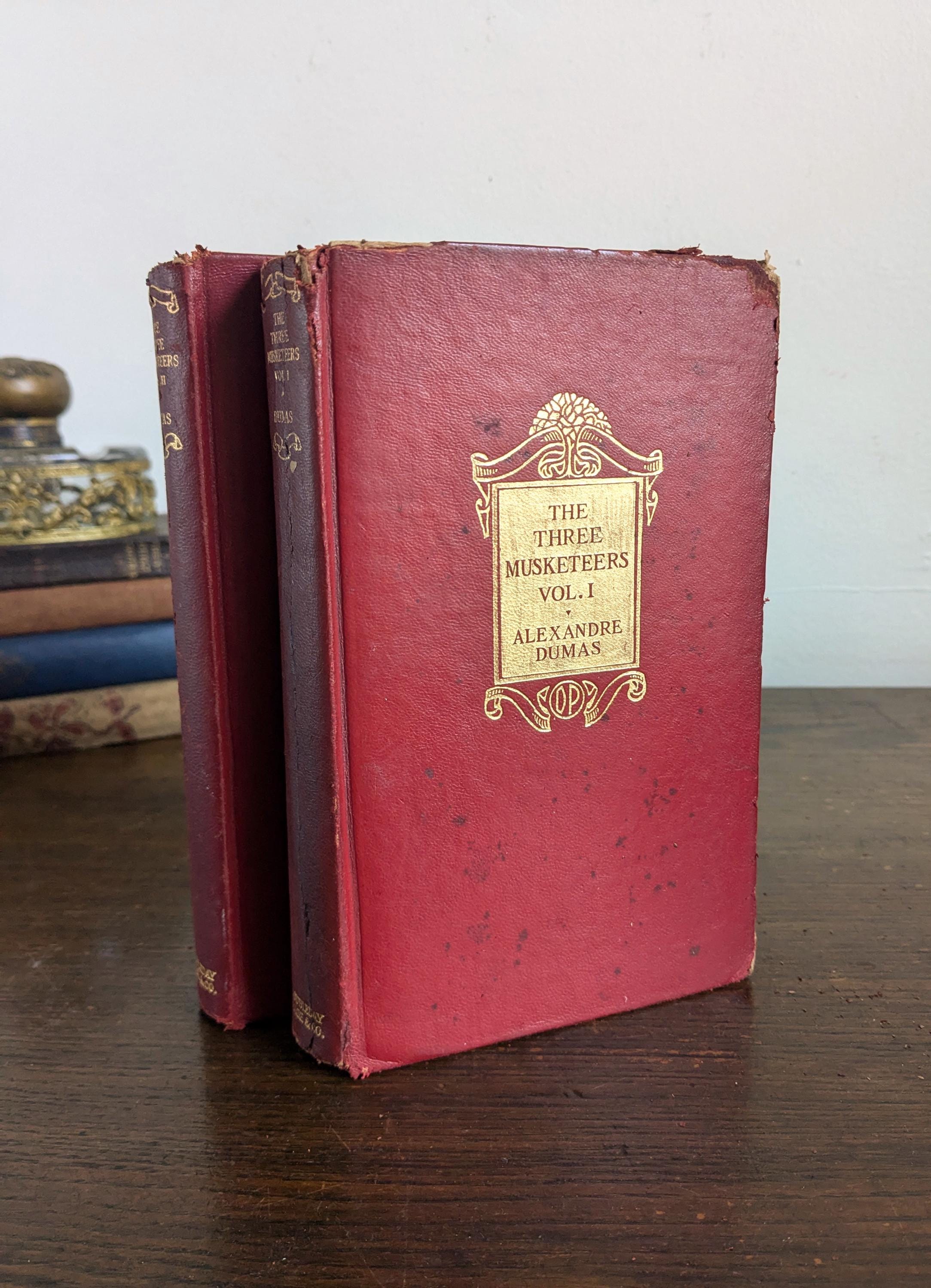 Antique Red Gold Books - Etsy