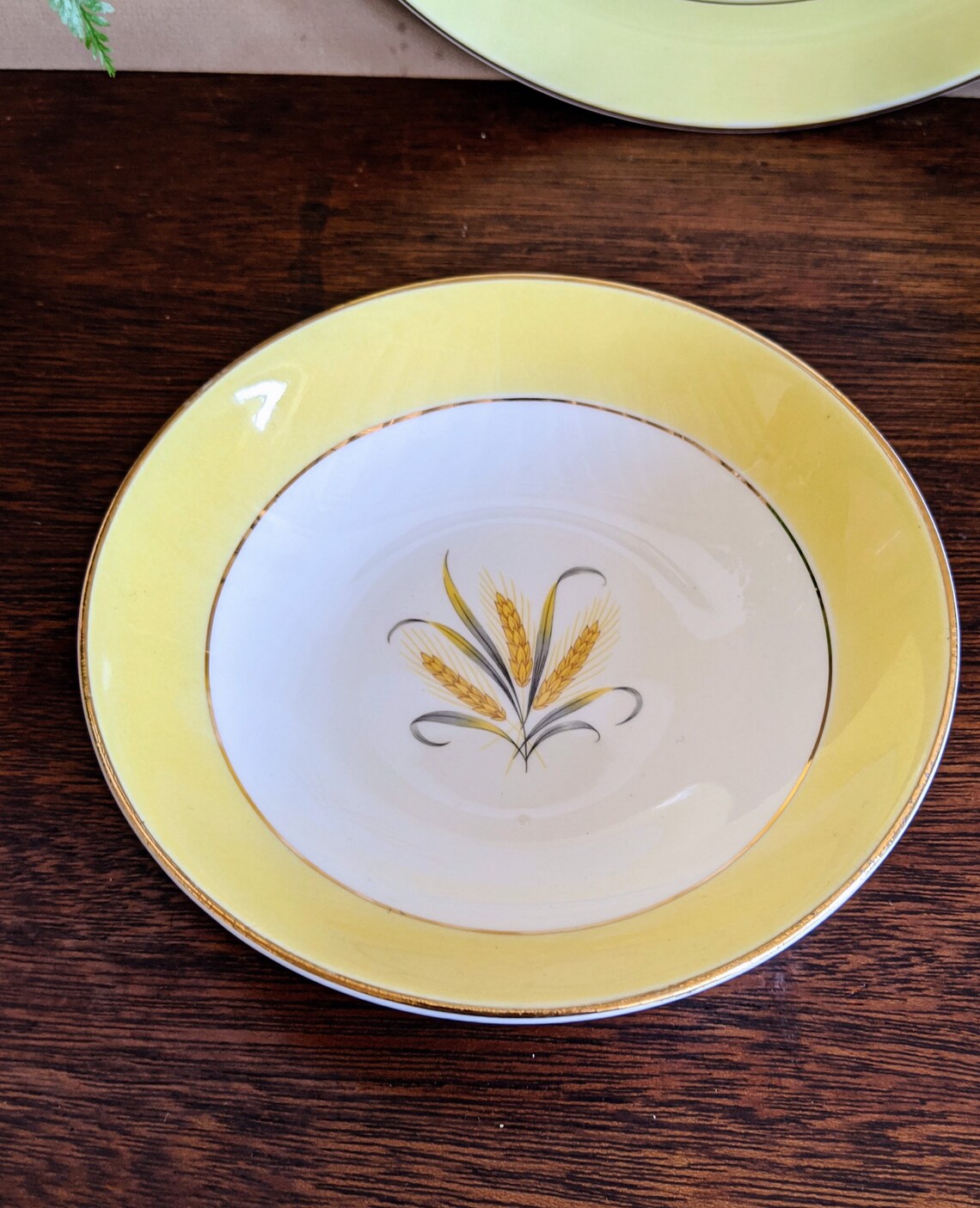 Mid Century Yellow Dinnerware Set Goldcrest Alliance Yellow Etsy