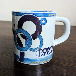 Royal Copenhagen 1972 Annual Mug Small Fajance Bodil Busch With Tag Danish Design Gift