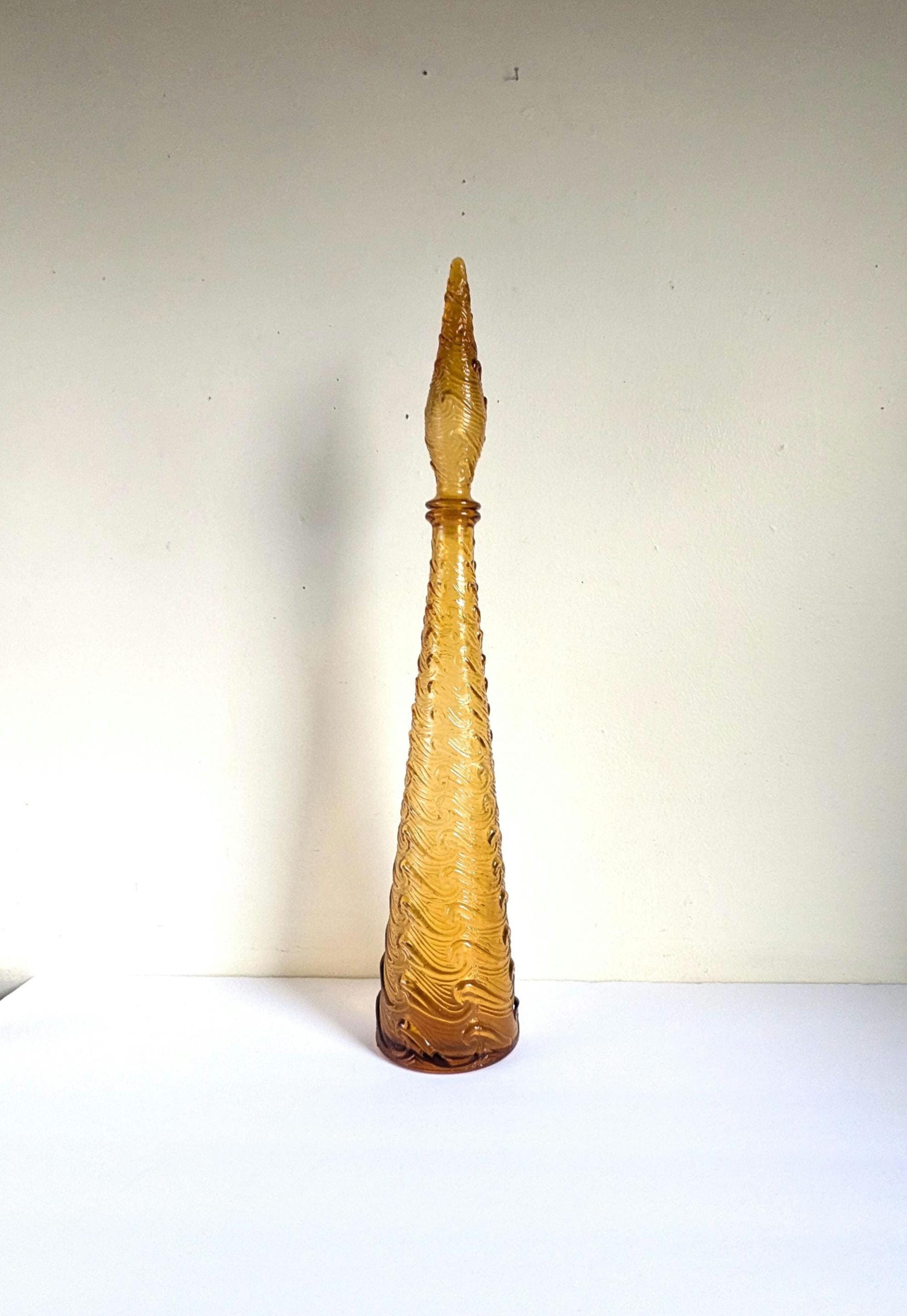 Orange Italian Empoli Genie Bottle - Etsy