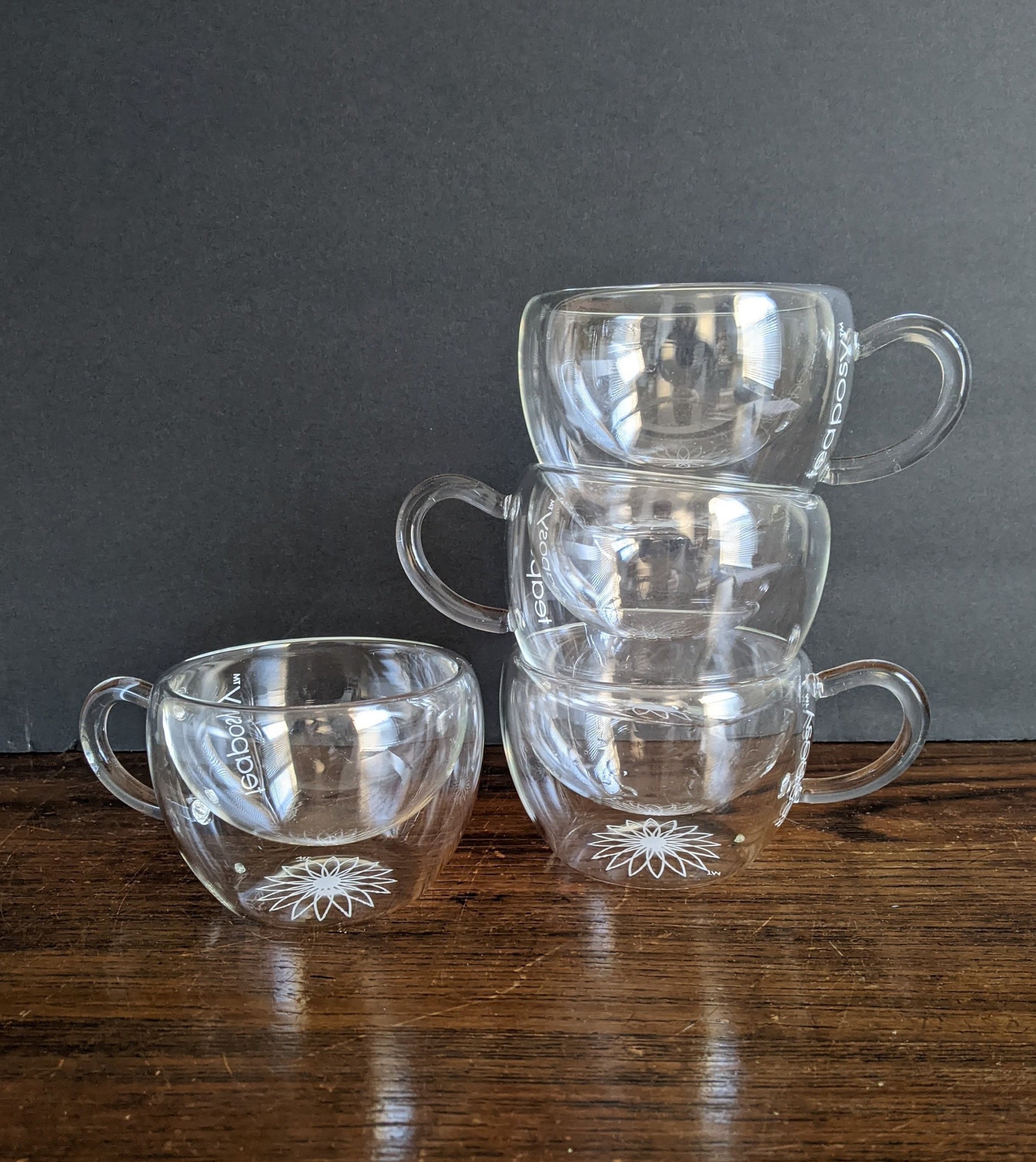 Shimmer - Borosilicate Glass Double Walled Teacups