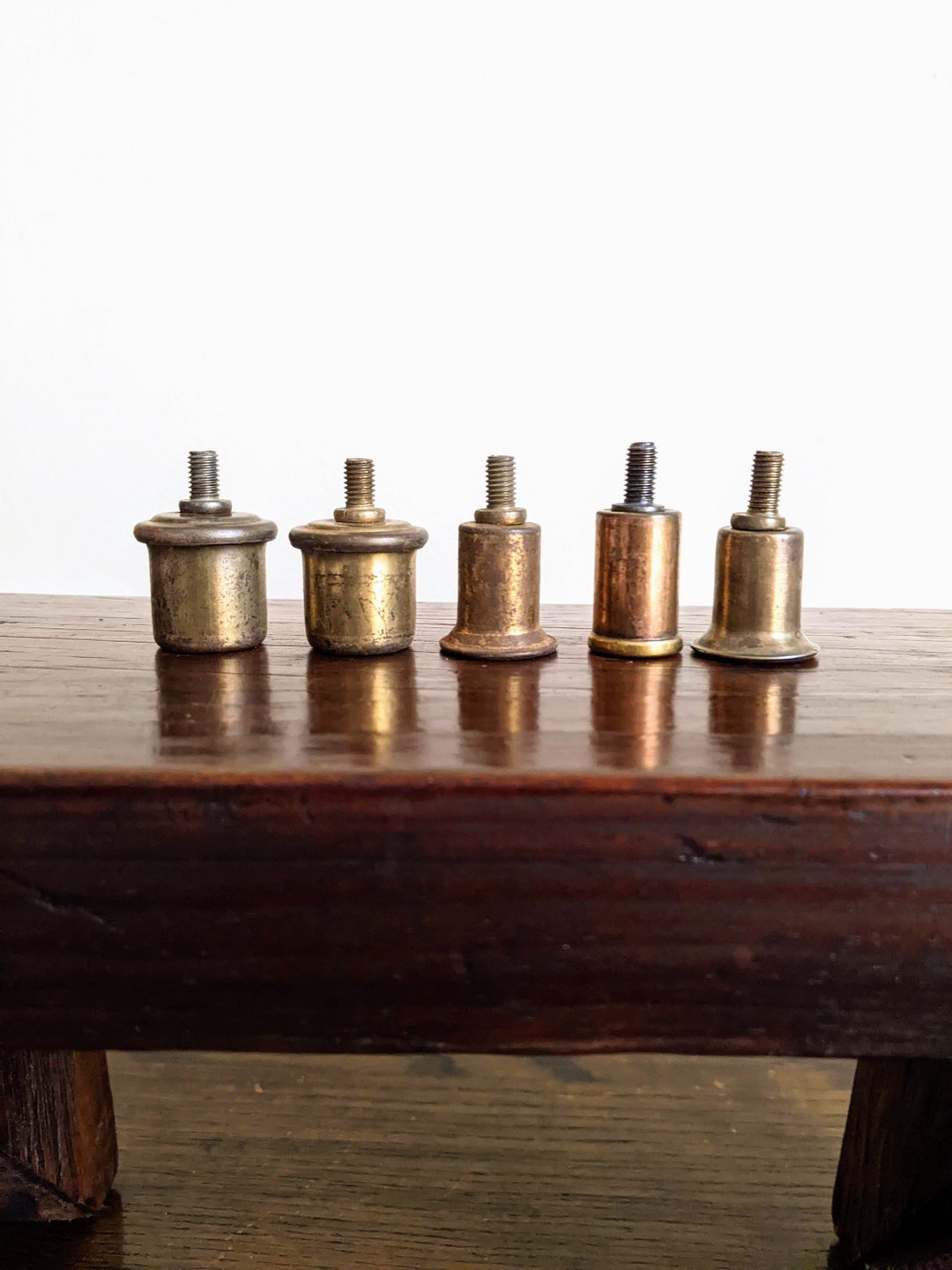 Lamp Shade Riser Flanged Round Hat Brass Silver Patina Etsy