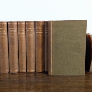 Antique Book Set Inchbalds British Theatre Book Complete 12 Volumes Shakespeare Congreve Dryden Hurst Robinson and Co Antique