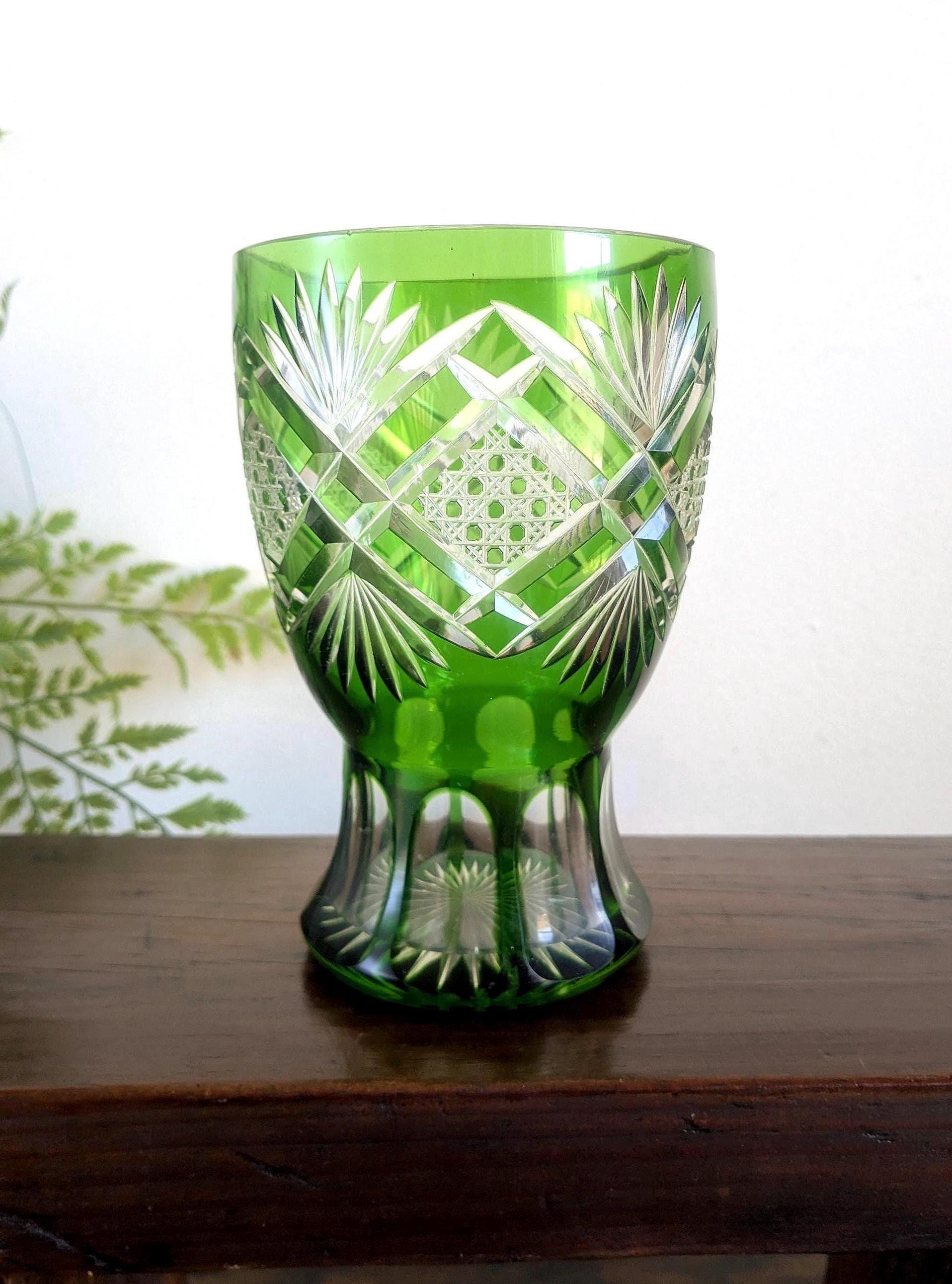 Bohemia glass vase - Etsy 日本
