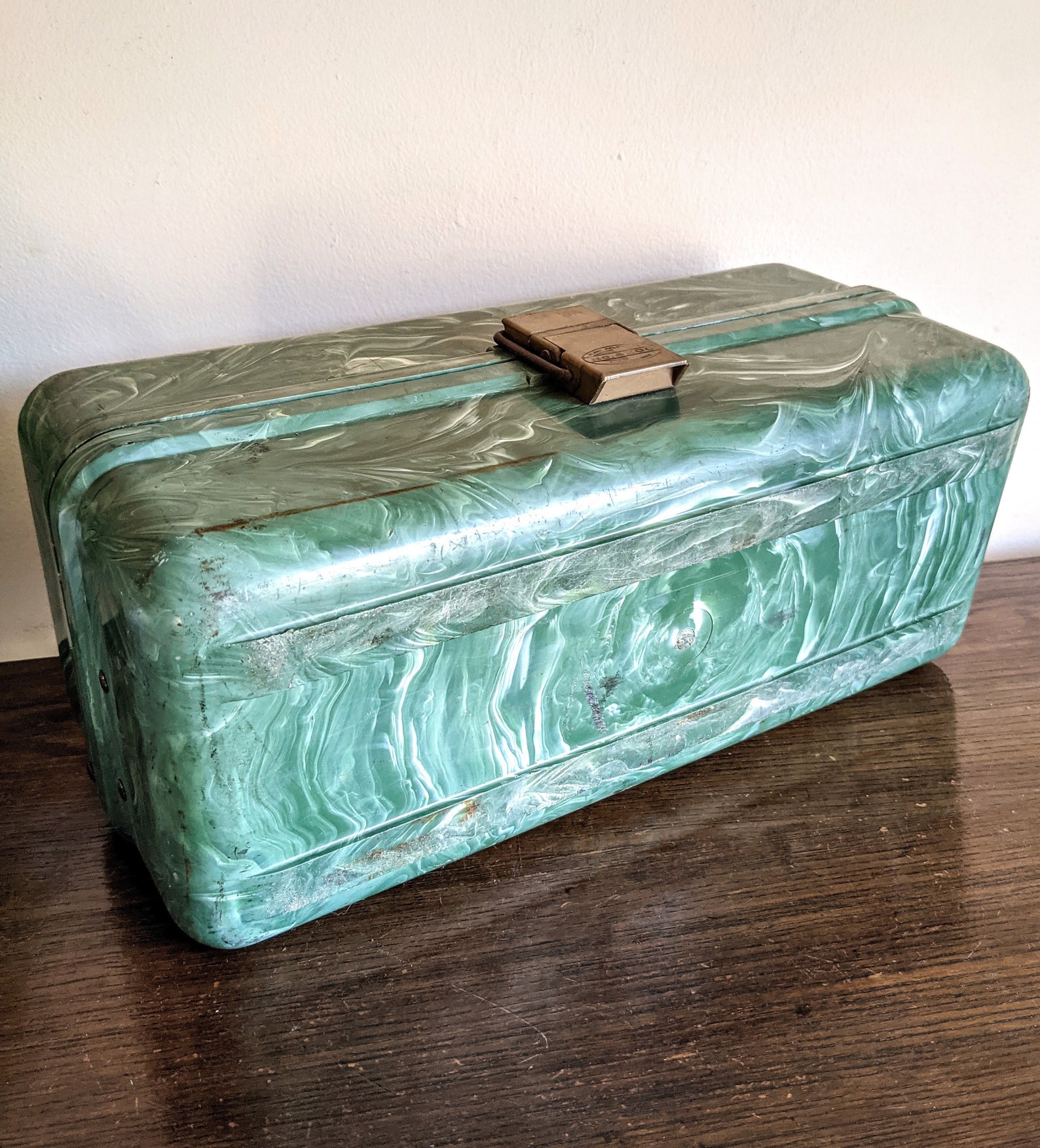 Plano Tackle Box Green Marbled Camo Fishing Tackle Storage No Etsy