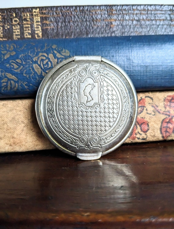 Silver Compact Mirror Case Florian and Armand Date