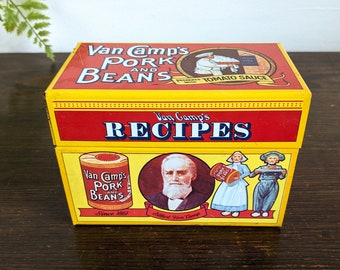 Van Camps Recipe Box Full 1986 Pork And Beans