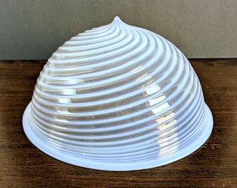 Antique Flush Ceiling Shade Opalescent Trailed Glass 8 Inch Fitter Victorian