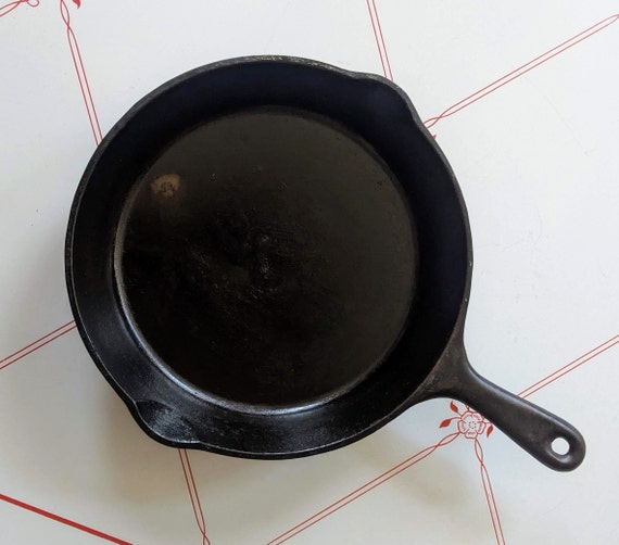 Antique Cast Iron Skillet 10 Inch Wagner 1920 Deep Dish One Off 