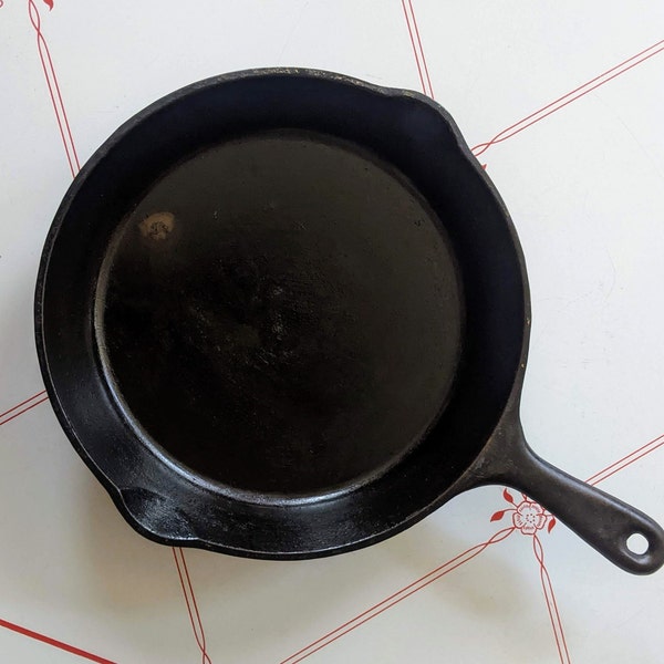 Antique Cast Iron Skillet 10 Inch Wagner 1920 Deep Dish One Off