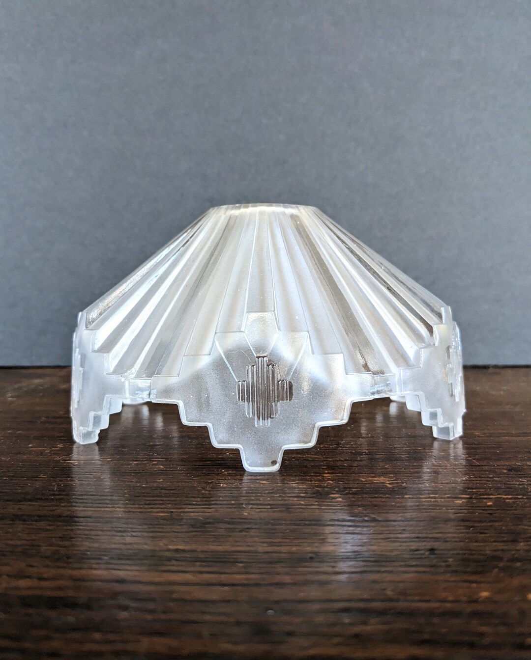 Small Art Deco Glass Lamp Shade Mission Arts and Crafts Etsy