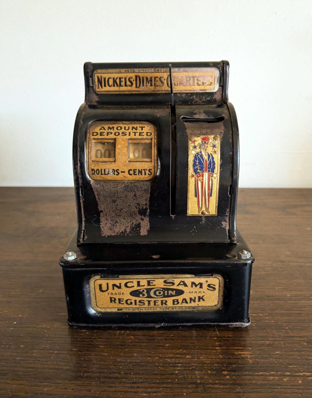 ビンテージ UNCLE SAM'S COIN BANK ニッケル バンク ビンテージ UNCLE SAM'S COIN BANK ニッケル バンク 1886 Original