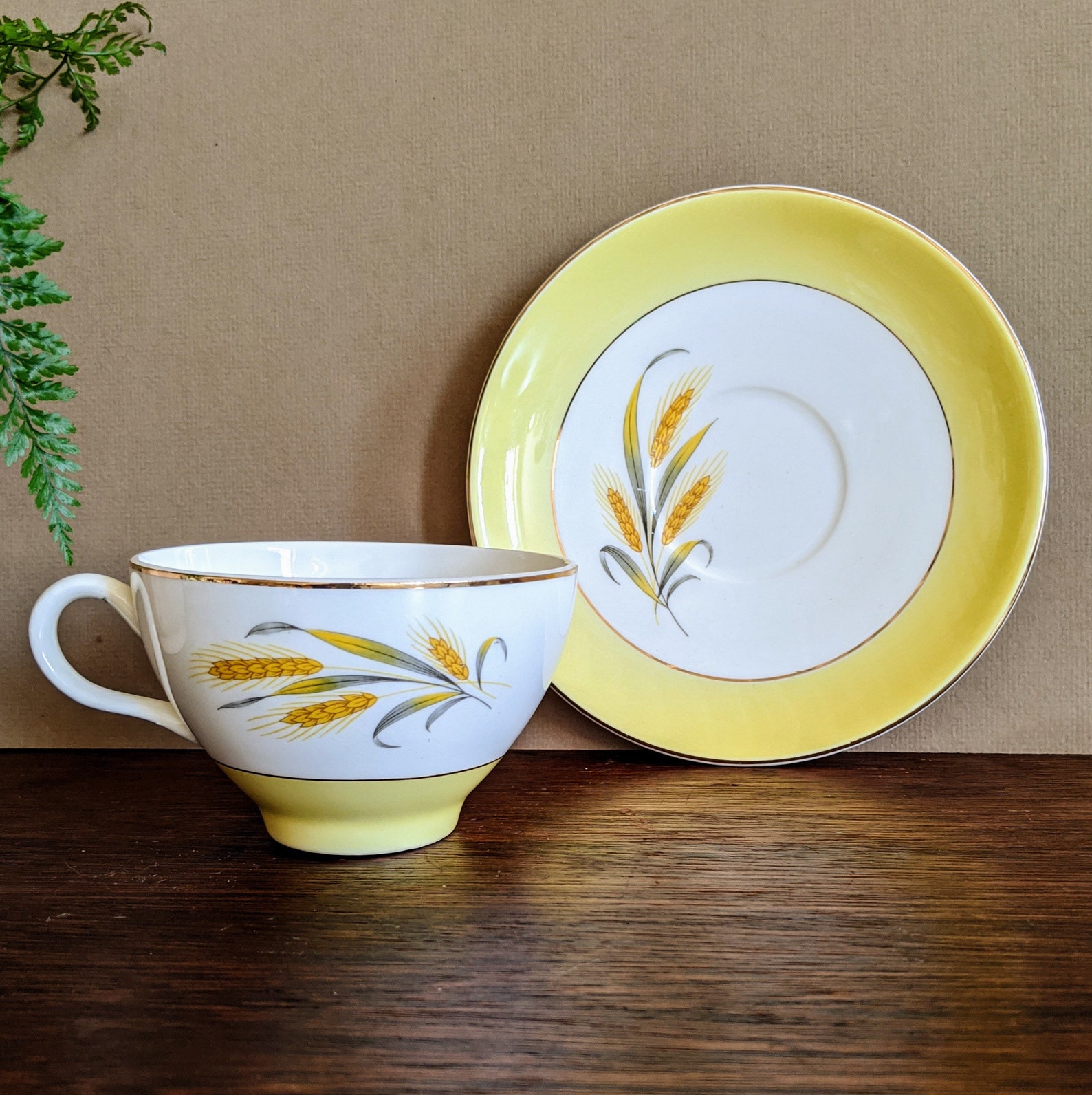 Mid Century Yellow Dinnerware Set Goldcrest Alliance Yellow Etsy