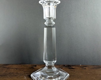 Single Crystal Candlestick Heisey Jacobean Replacement Glass Taper Candle Holder
