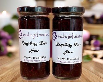 10 oz. RASPBERRY ROSE JAM - 2 jars