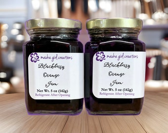 5 oz. BLACKBERRY ORANGE JAM - 2 jars