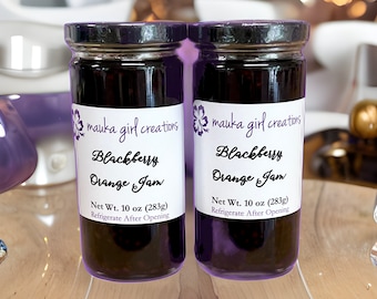 10 oz. BLACKBERRY ORANGE JAM - 2 jars