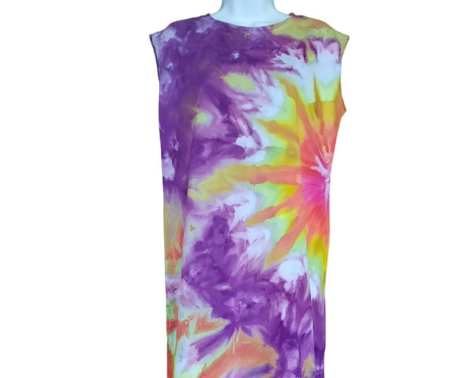 Size Small Tall - Tie Dye Maxi Dress - 100% Cotton