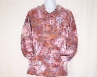 Size XLarge - Tie Dye Hoodie - French Terry - Ice Dye - Berry Smoothie