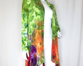 Size Medium - Tie Dye Cardigan - The Blossom Collection
