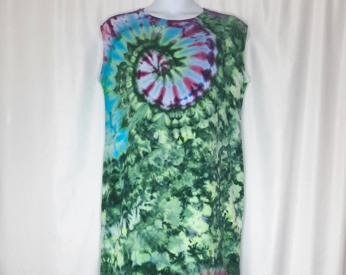 Size Large - Tie Dye Maxi Dress - 100% Cotton
