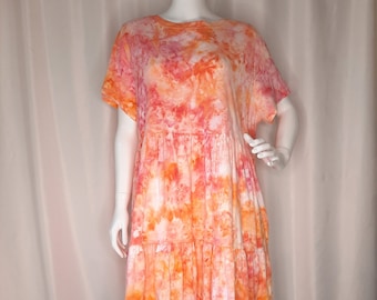 Size X-Large -Tie Dye Dress with POCKETS