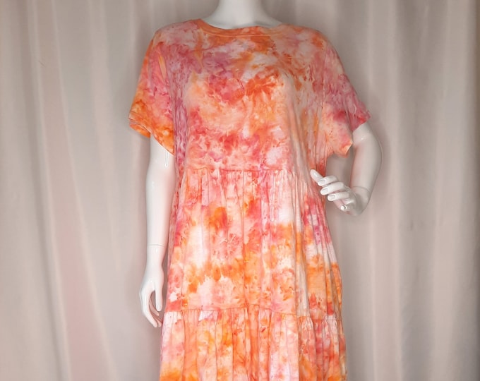 Size X-Large -Tie Dye Dress with POCKETS