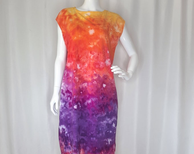 Size Medium - Tie Dye Maxi Dress - 100% Cotton