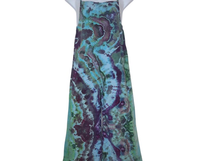 Size Large - Tie Dye OVERALLS - Agate Patterns with Pockets!