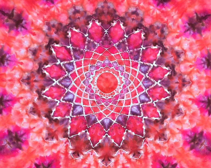 Tie Dye Tapestry - 36" Square - Ice Dye - Free Shipping!