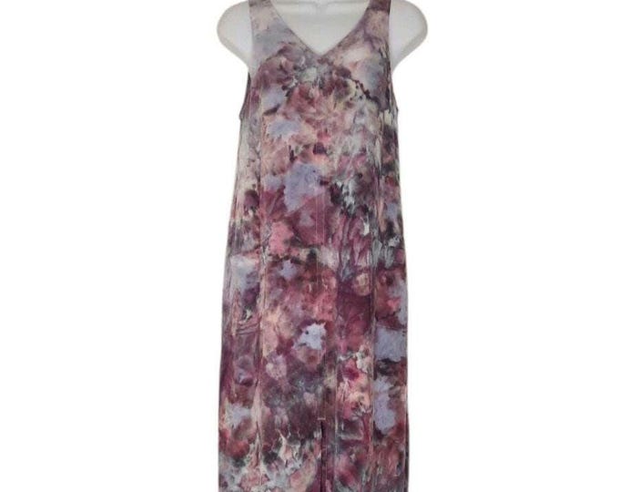 Size XSmall - Tie Dye Linen blend Jumper Maxi Dress with Pockets!