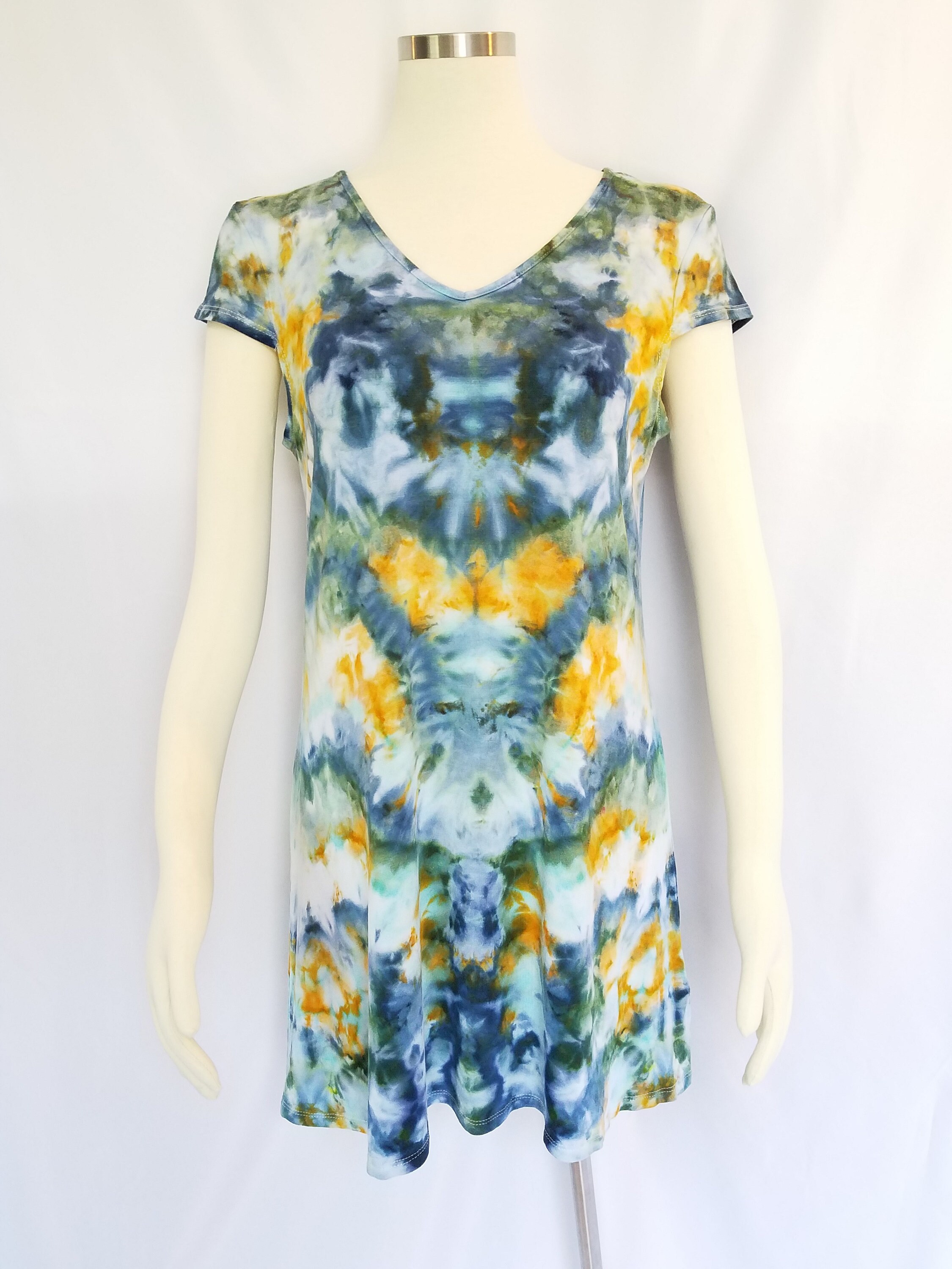 V-neck Tie Dye Dress main image 1