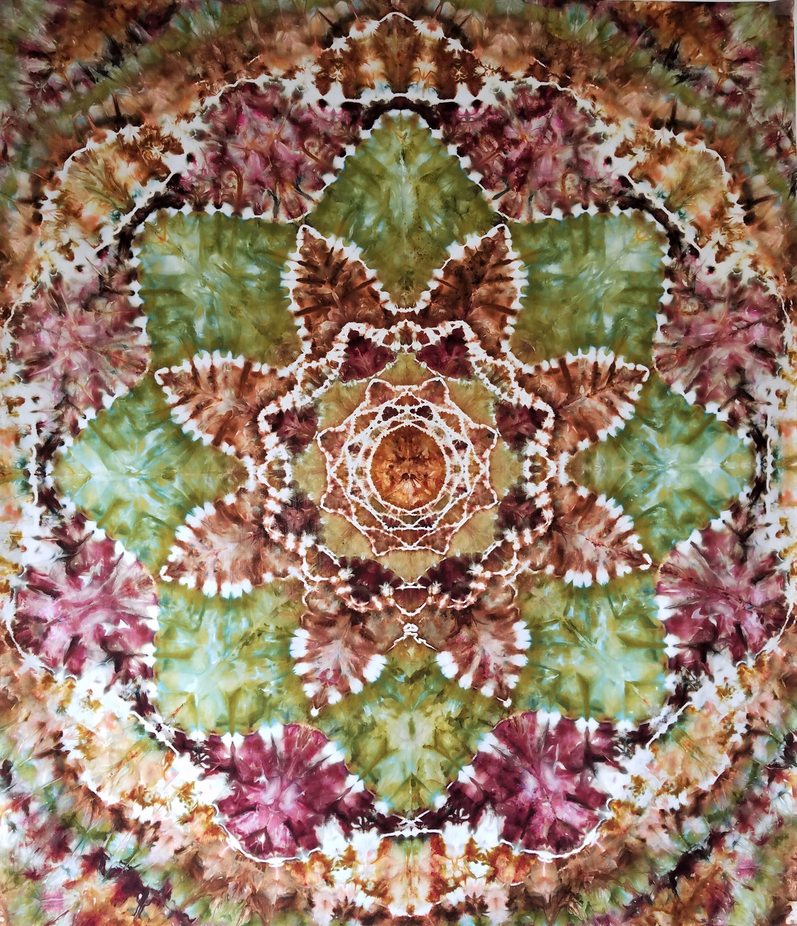 Tie Dye Tapestry 40 x 46 Hemp Cotton Blend